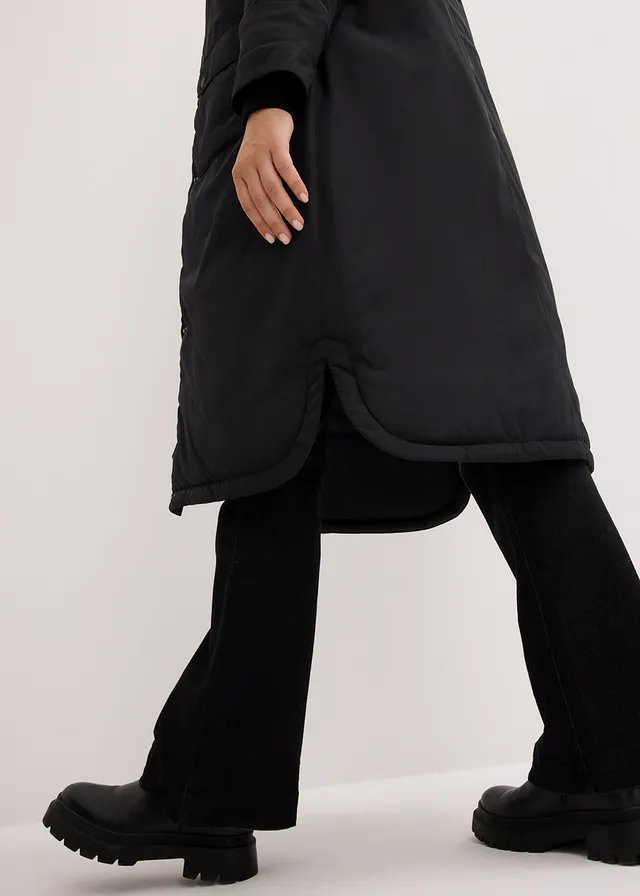 Wijde parka in A-lijn met tunnelkoordje • zwart • product-page.page-title-suffix