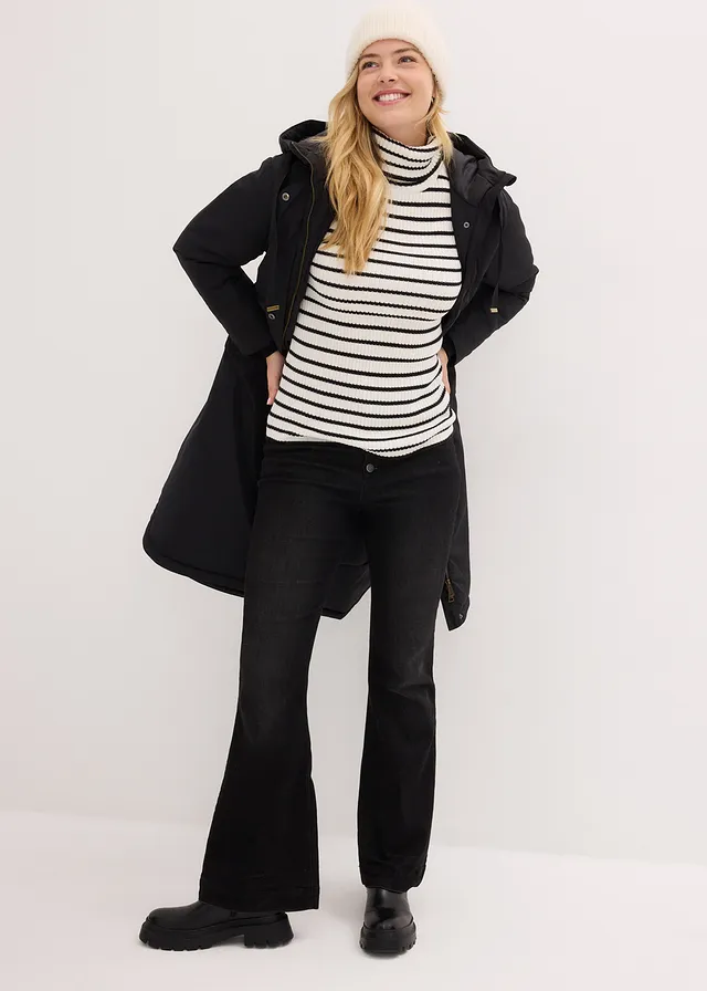 Parka longue, Couleur: noir
