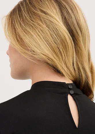 Jersey jurk van punto di roma • zwart • bonprix online shop