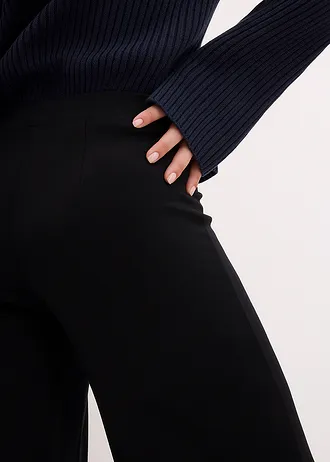 Žerzejové kalhoty z pohodlného materiálu Punto di Roma • černá • bonprix obchod