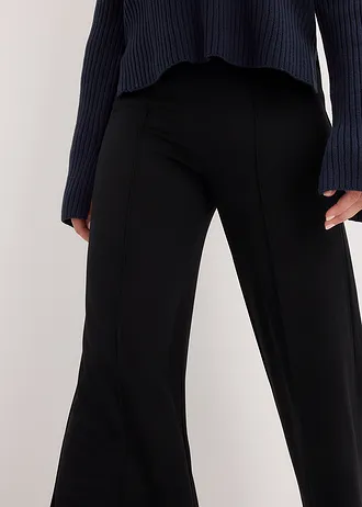 Žerzejové kalhoty z pohodlného materiálu Punto di Roma • černá • bonprix obchod