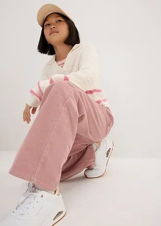 Pantalon loose en velours côtelé • bois de rose • Boutique bonprix