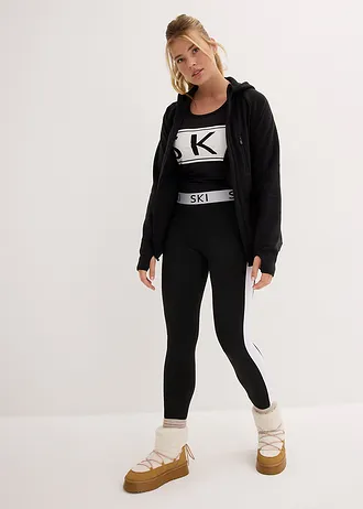 Fleece vest met zakken • zwart • bonprix online shop