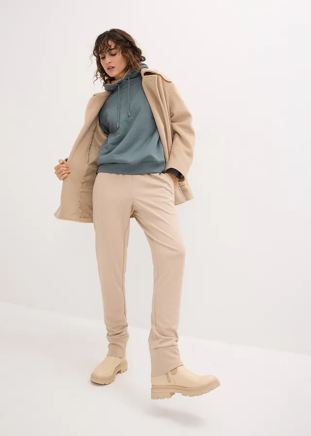 Thermo hoodie met teddy voering • eucalyptusgroen • bonprix online shop