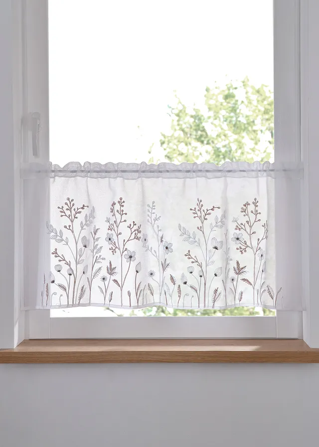 Perdea scurtă cu poliester reciclat