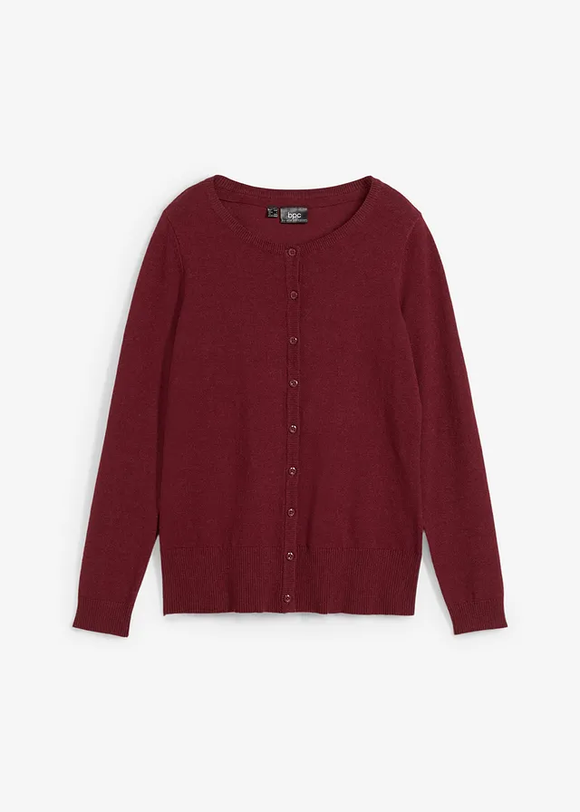 Pletený sveter, basic s recyklovanou bavlnou