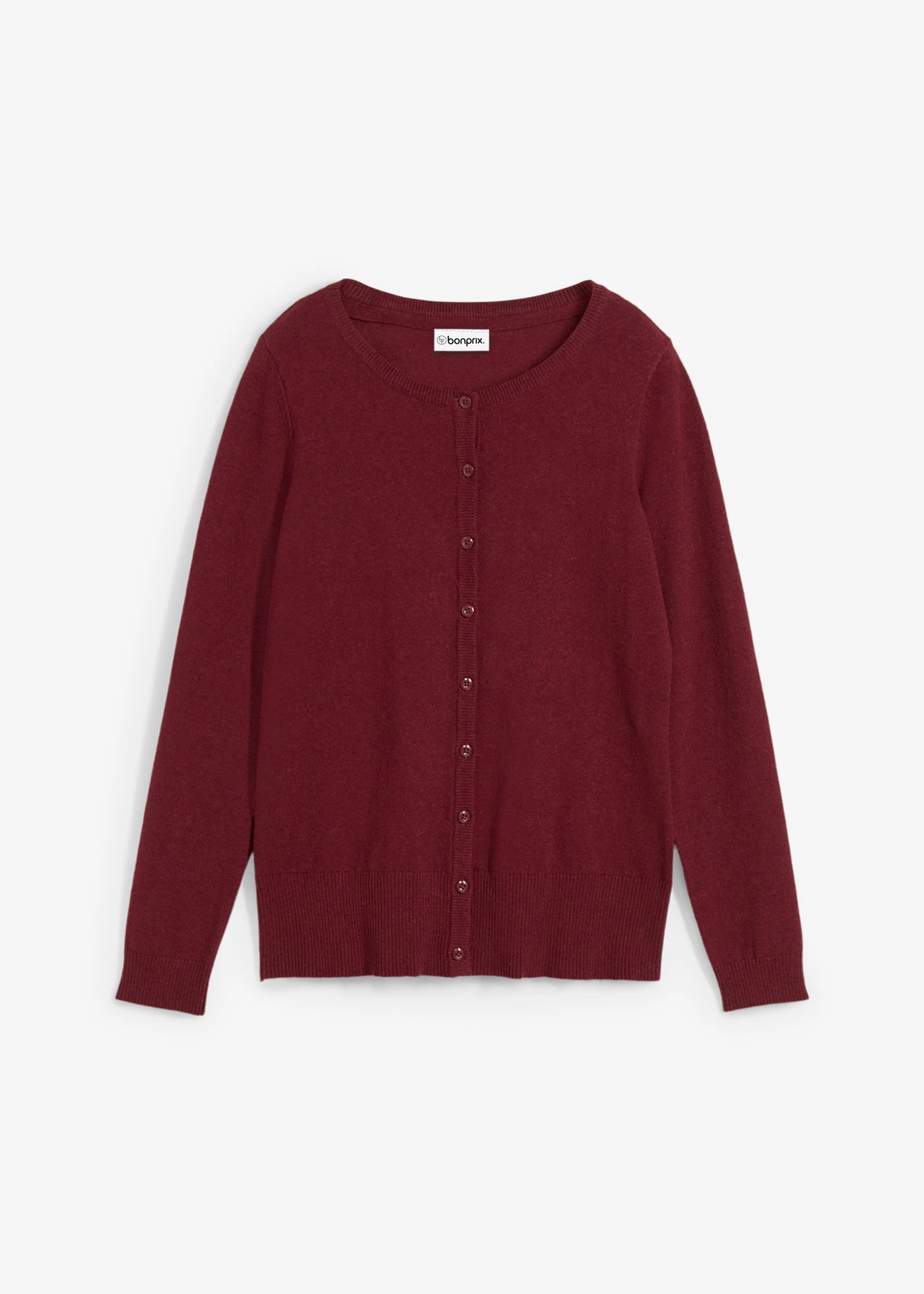 Gilet en fine maille • prune • Boutique bonprix