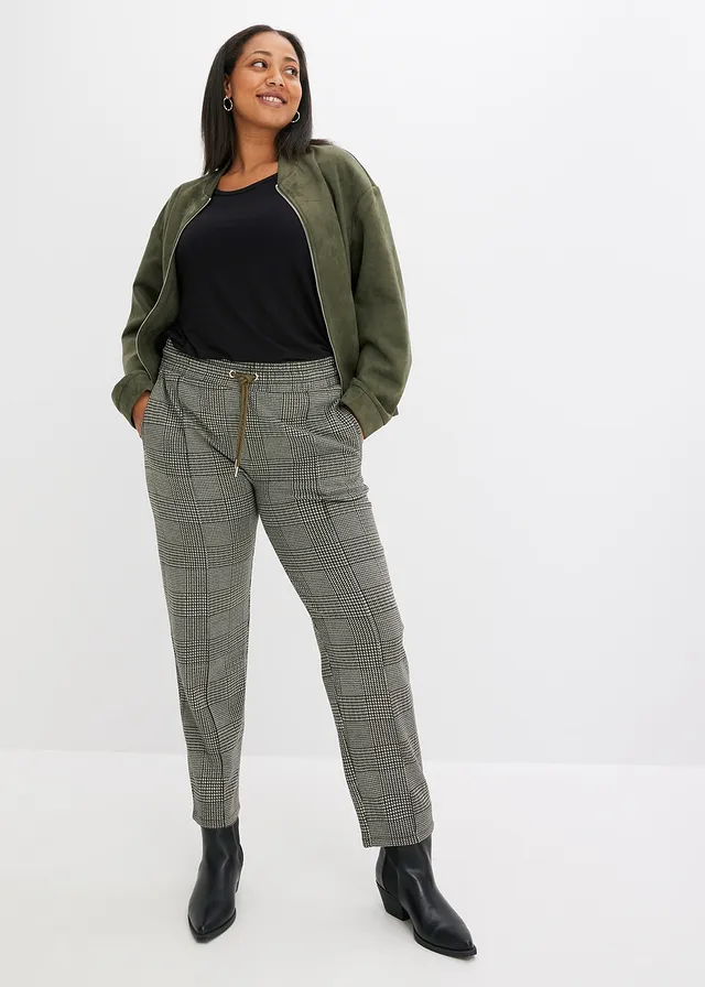 T-shirt doux en viscose extensible, Couleur: noir