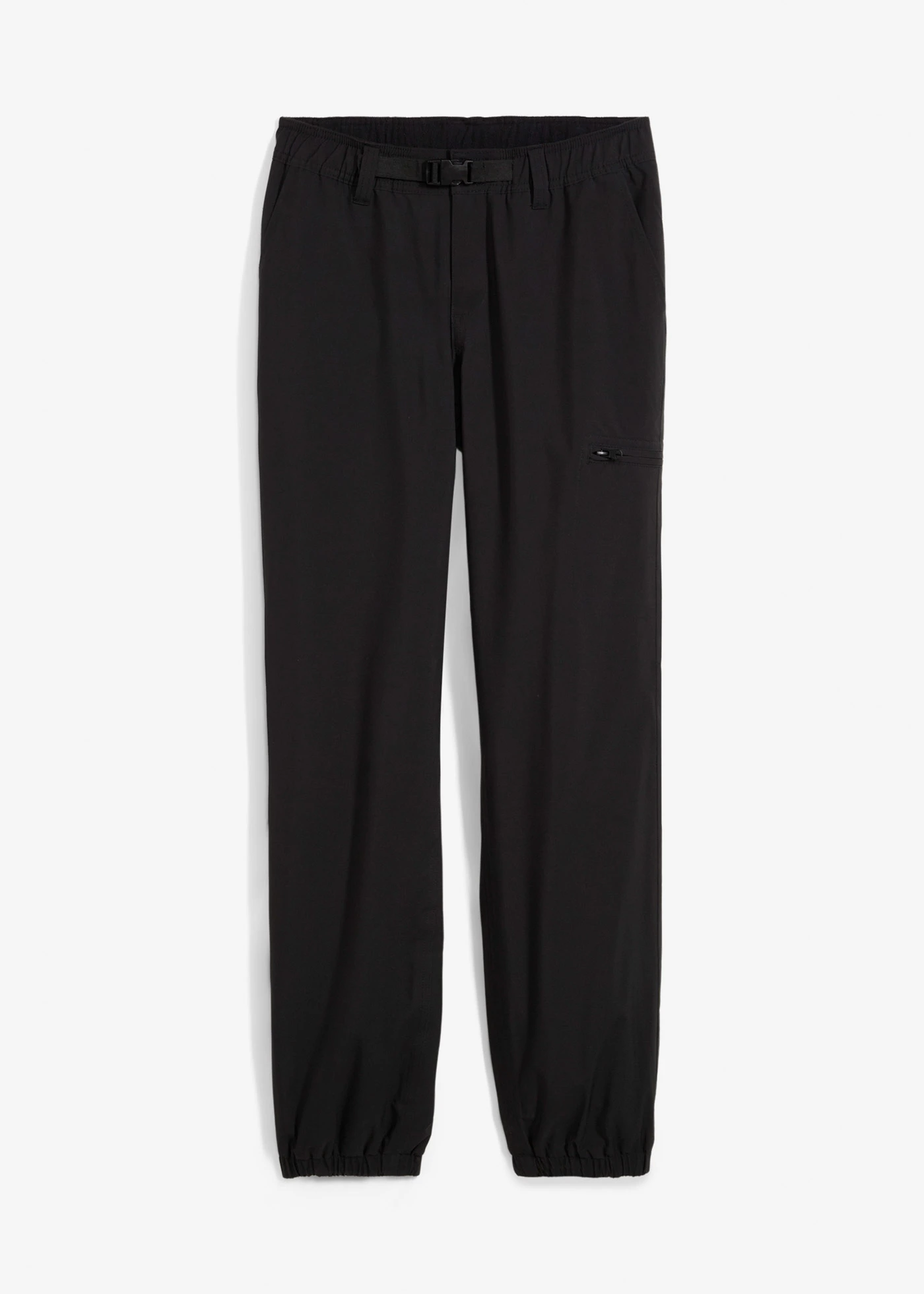 Funkční kalhoty s flísovou podšívkou a kapsami, nepromokavé • černá • bonprix obchod