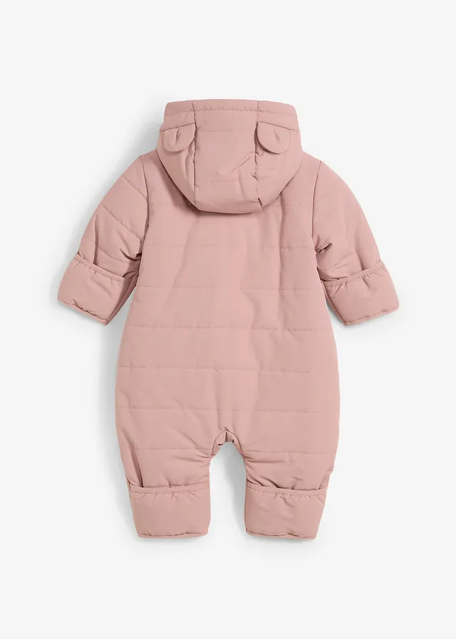 Salopetă impermeabilă vătuită cu teddy-fleece