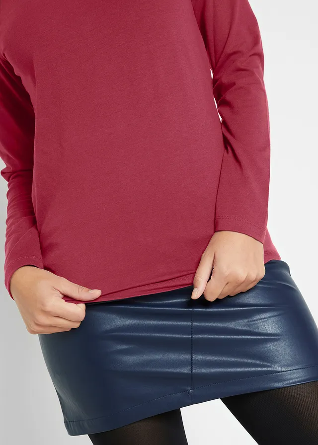 Longsleeve met ronde hals • rood • product-page.page-title-suffix