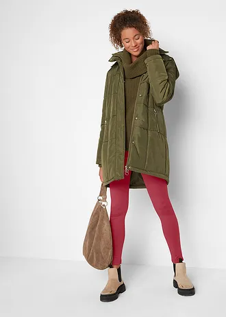 Thermo legging met comfortband, Kleur: rood