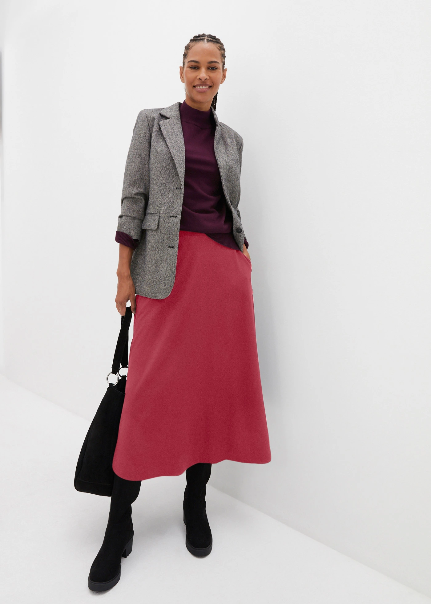 Midirok van Punto di Roma • rood • bonprix online shop