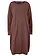 Žerzejové šaty ve střihu do O, barva: hnědá terakota