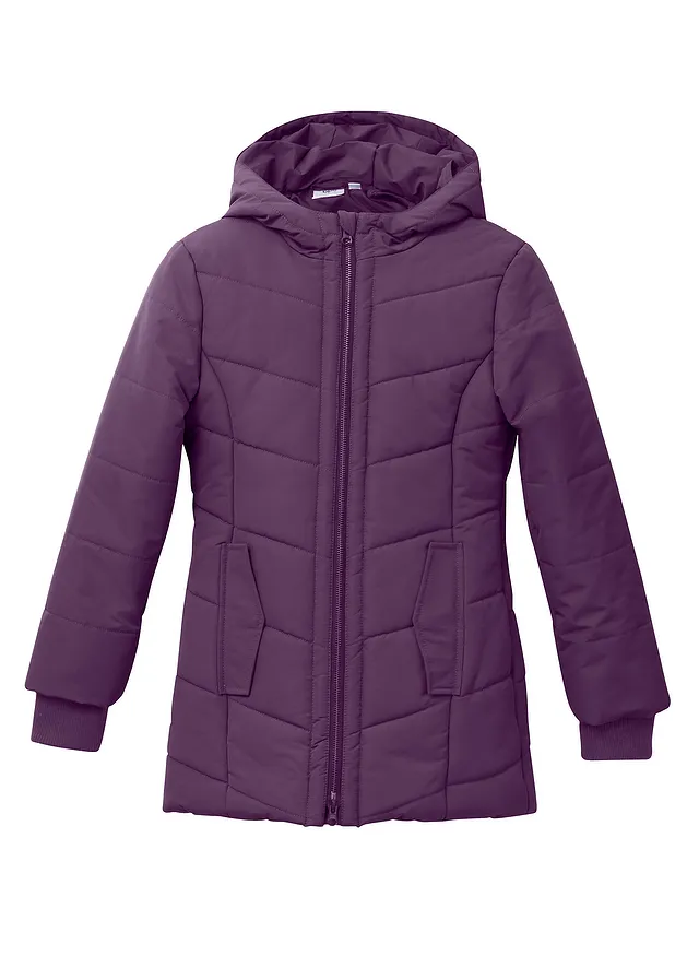 Parka d’hiver imperméable à capuche • violet foncé • Boutique bonprix