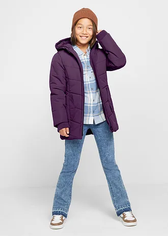 Parka d’hiver imperméable à capuche • violet foncé • Boutique bonprix