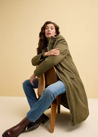 Termo džíny Straight, Mid Waist • tmavě modrá used • bonprix obchod