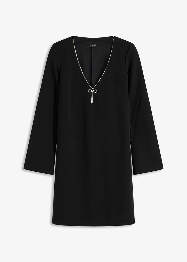 Rochie mini cu fundiță sclipitoare