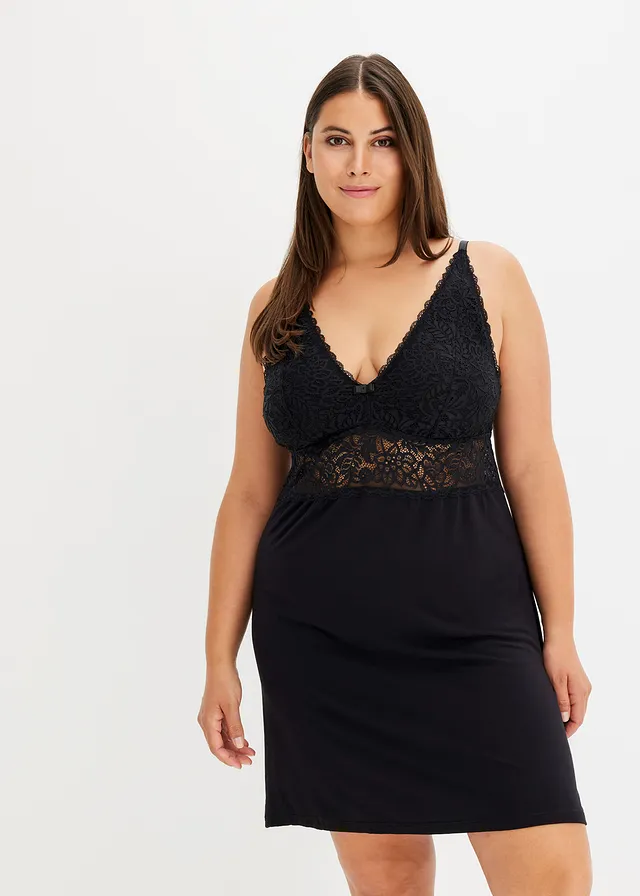 Nuisette en viscose douce, Couleur: noir