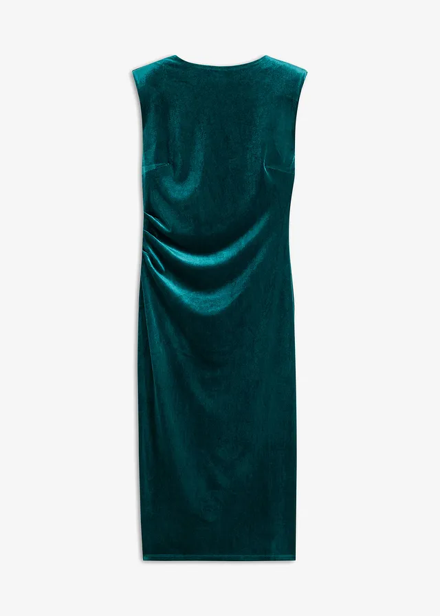 Rochie midi din catifea moale