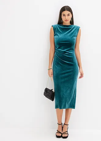 Robe midi, Couleur: vert brillant