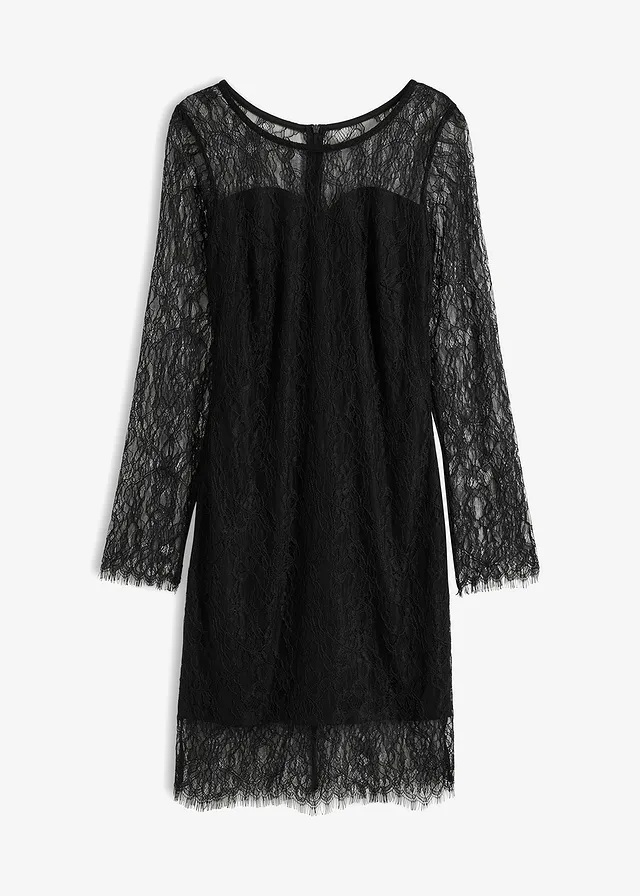 Rochie cu dantelă translucidă