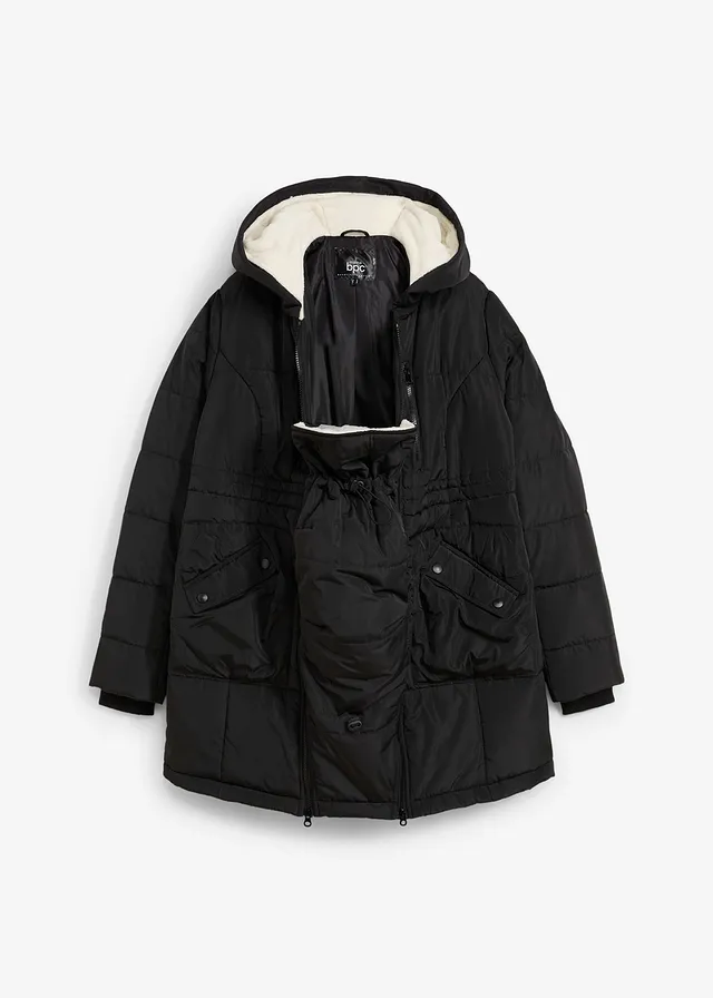 Podšitá materská bunda 3 v 1, na nosenie detí