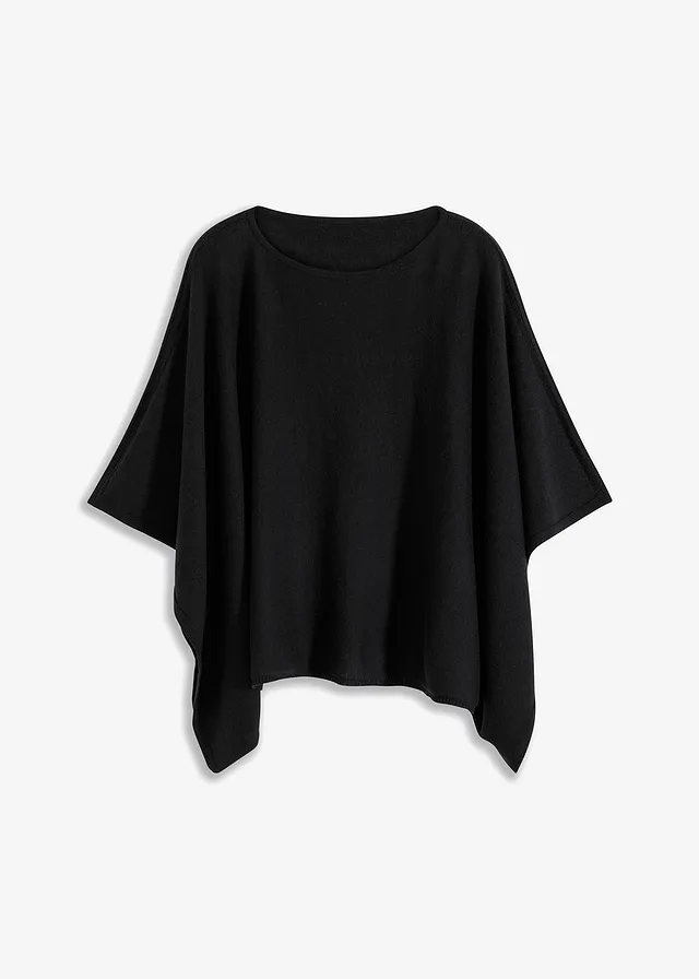 Poncho scurt de lână