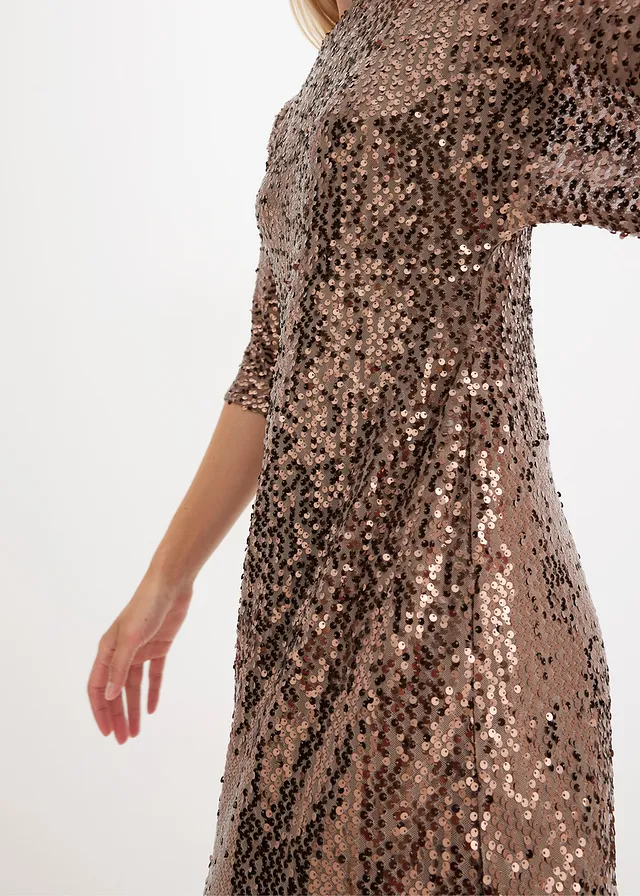 Robe oversize à sequins • chocolat • product-page.page-title-suffix