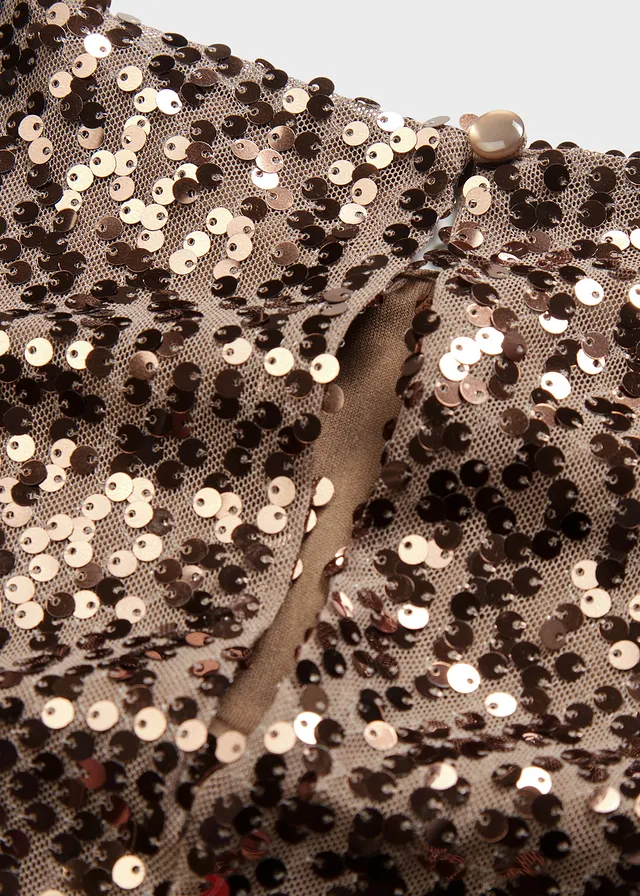 Robe oversize à sequins • chocolat • product-page.page-title-suffix