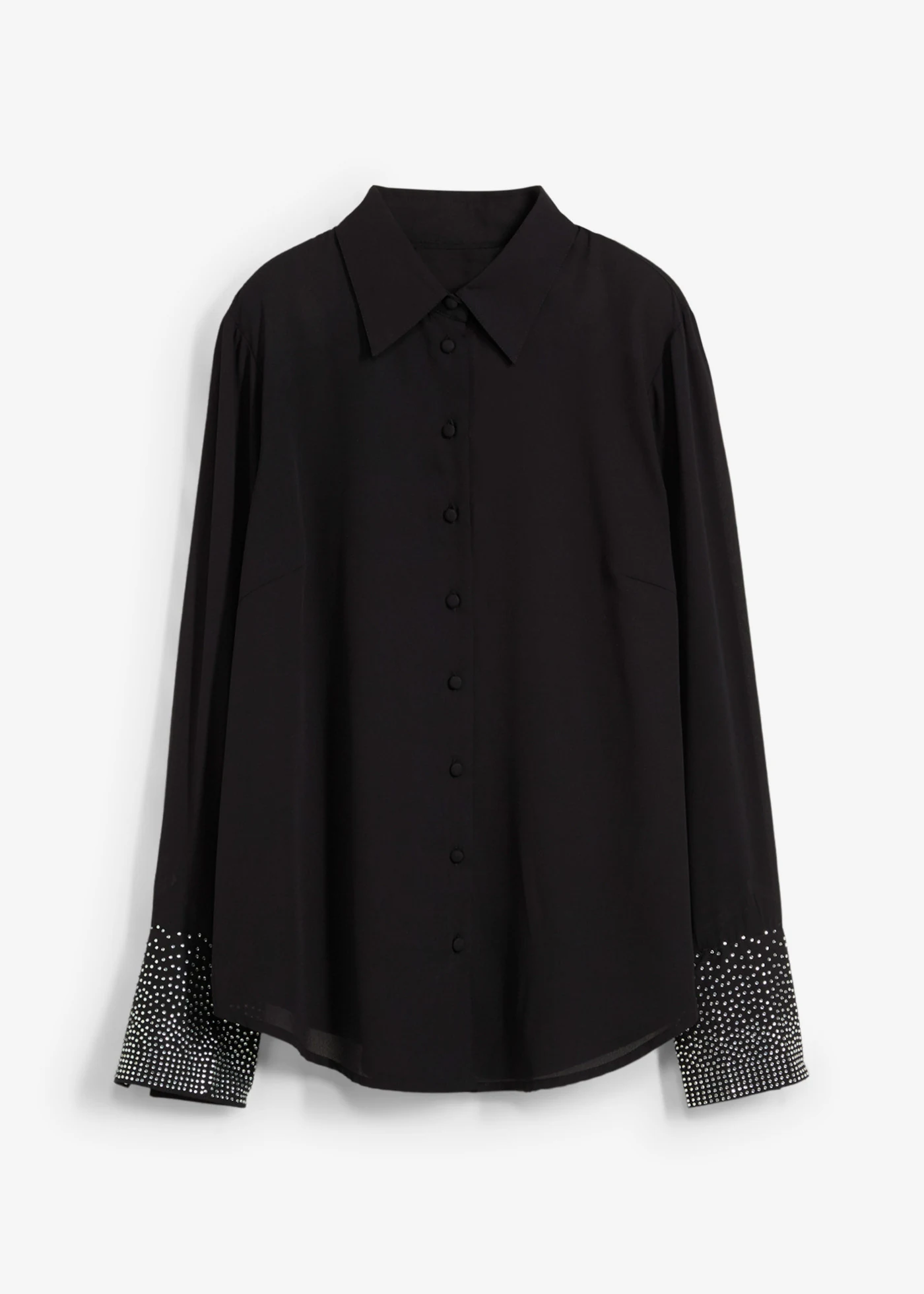 Chemisier avec strass • noir • Boutique bonprix