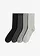 Thermo frotté sokken (4 paar), Kleur: zwart+antraciet gemêleerd+grijs gemêleerd+lichtgrijs gemêleerd