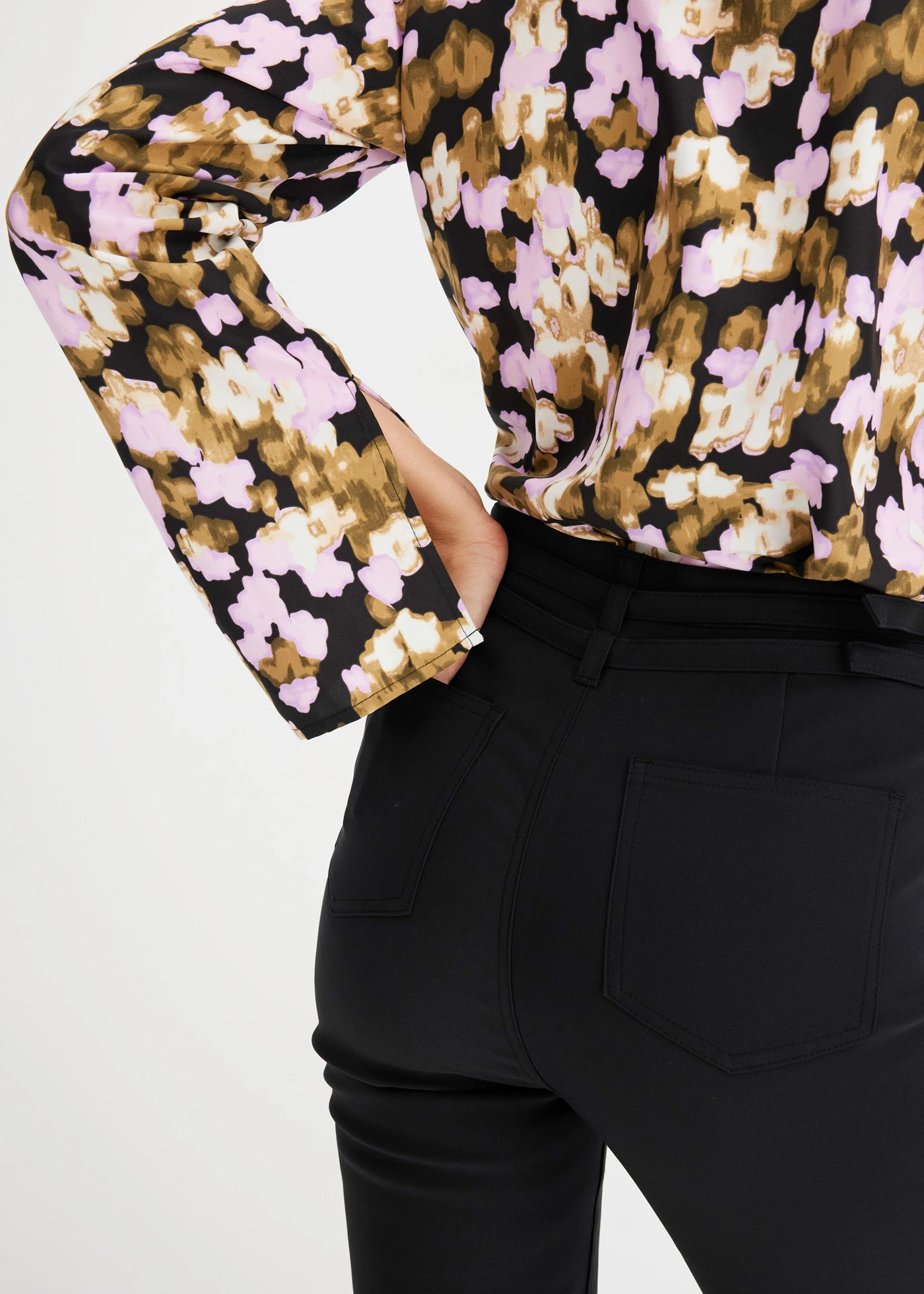 Stretch broek van katoen • zwart • bonprix online shop