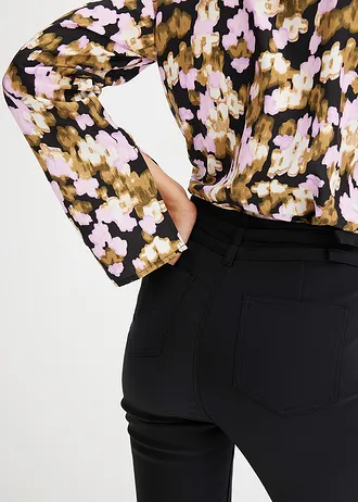 Stretch broek van katoen • zwart • bonprix online shop