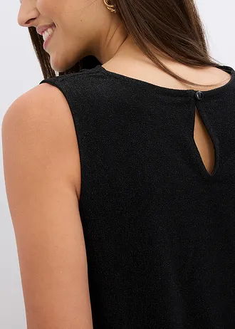 Jumpsuit s třpytivými prvky • černá • bonprix obchod