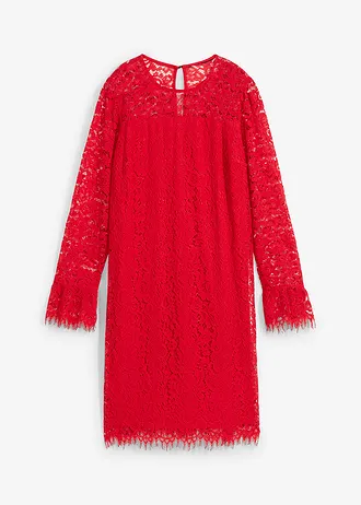 Krajkové šaty • červená salsa • bonprix obchod