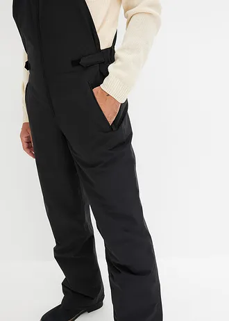 Waterdichte thermo skibroek met bretels • zwart • bonprix online shop