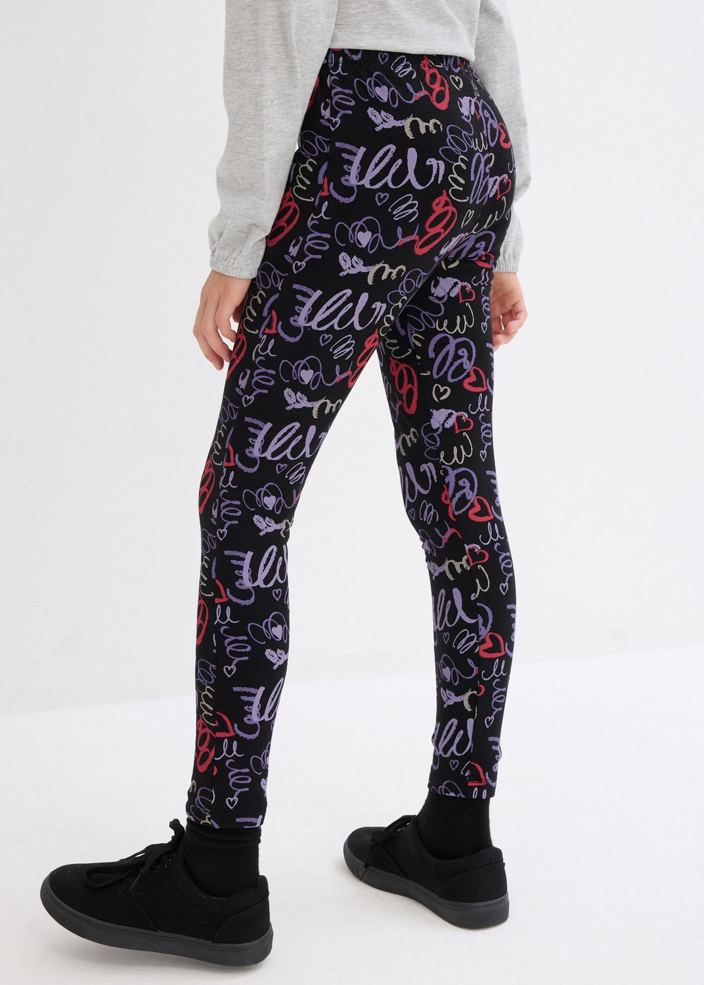 Legging chaud • noir-bleu-violet • Boutique bonprix