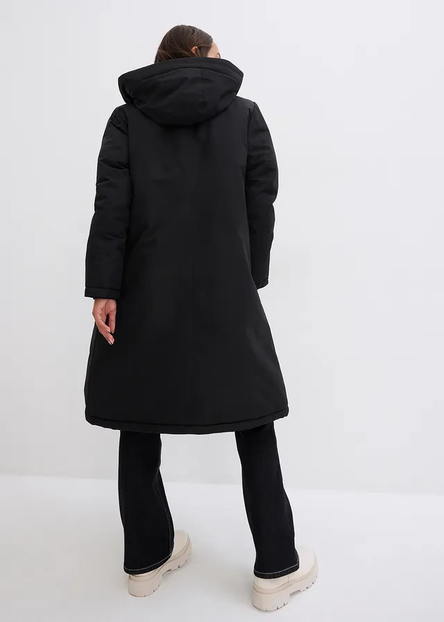 Manteau d’hiver avec doublure capuche en polaire peluche • noir • product-page.page-title-suffix