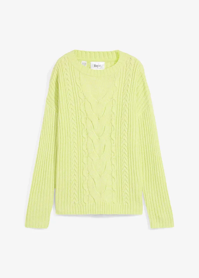 Pulover cu torsade oversize