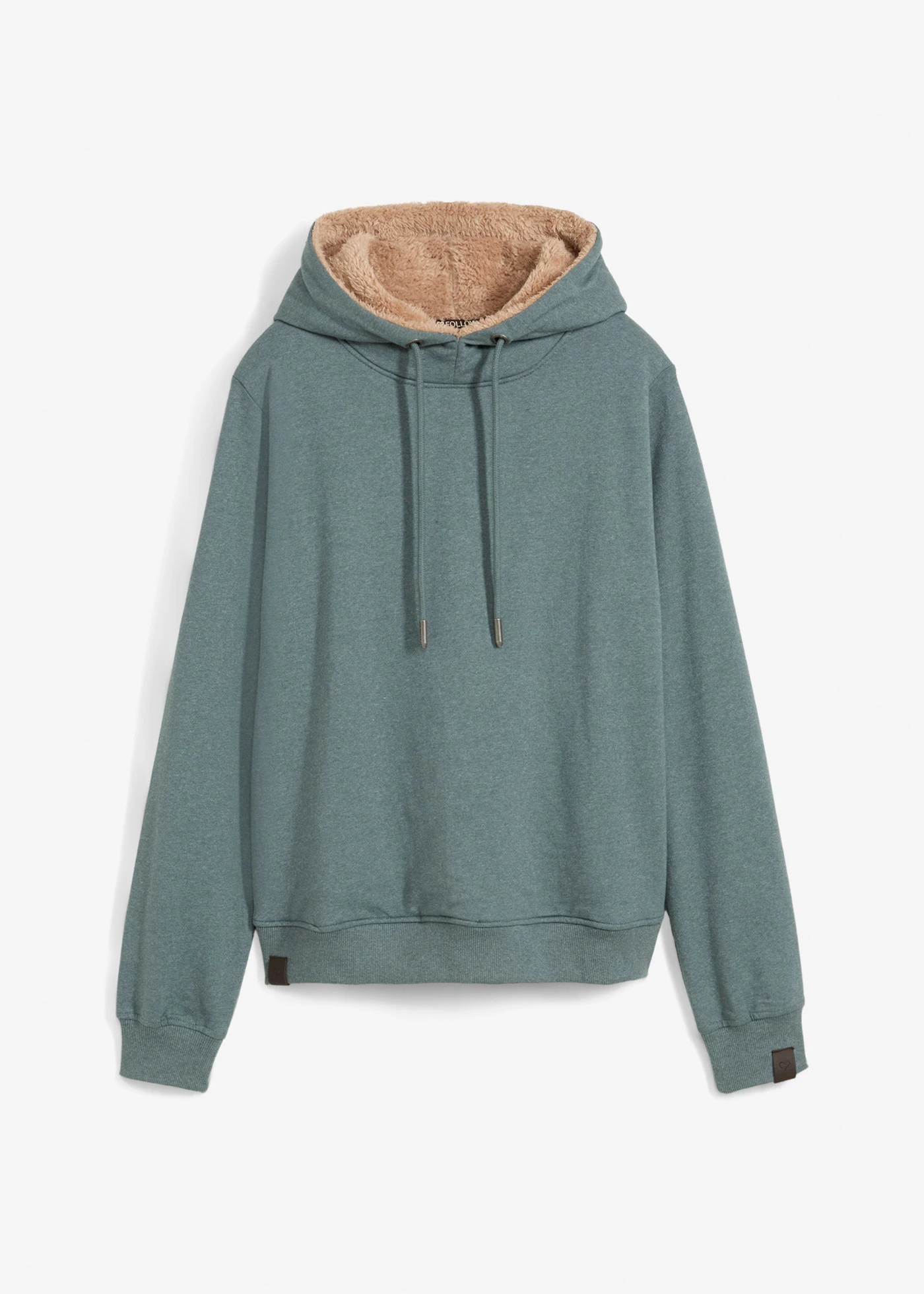 Sweat à capuche chaud avec doublure peluche • vert eucalyptus • Boutique bonprix