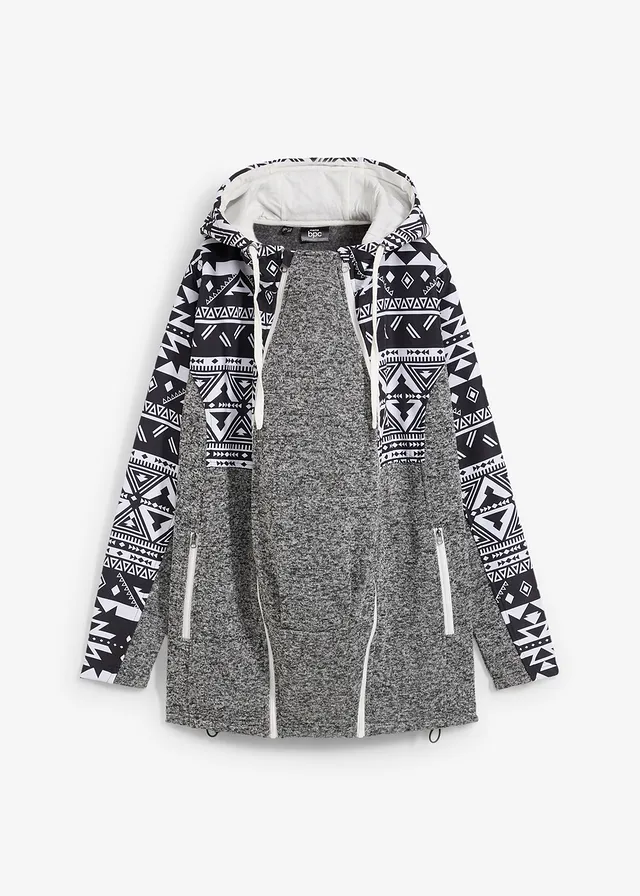 Jachetă gravide fleece, aplicaţie bebe