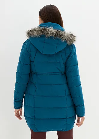 Těhotenská/nosící bunda, prošívaná • modrá petrolejová • bonprix obchod