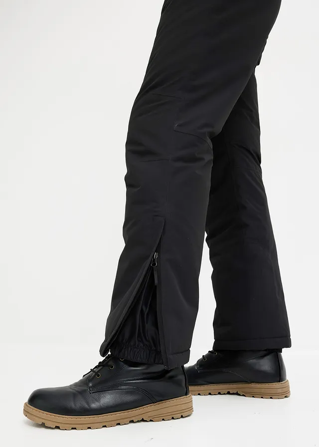 Regular fit outdoor thermobroek met gerecycled polyester, straight • zwart • product-page.page-title-suffix