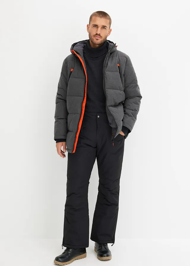 Regular fit outdoor thermobroek met gerecycled polyester, straight • zwart • product-page.page-title-suffix