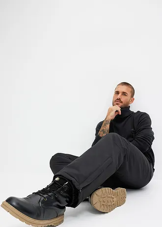 Pantalon thermique et imperméable à bretelles • noir • Boutique bonprix