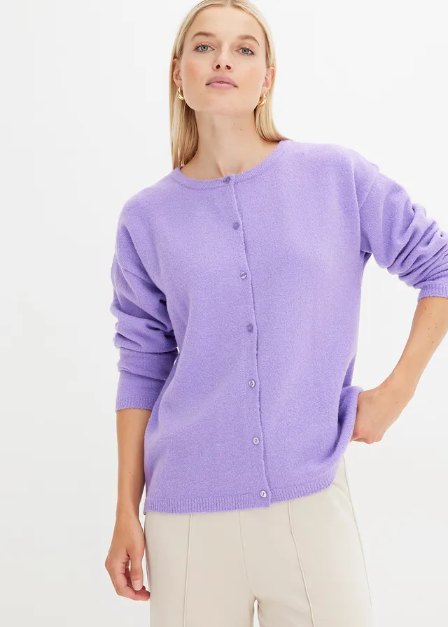 Gilet en fine maille • violet tendre • product-page.page-title-suffix