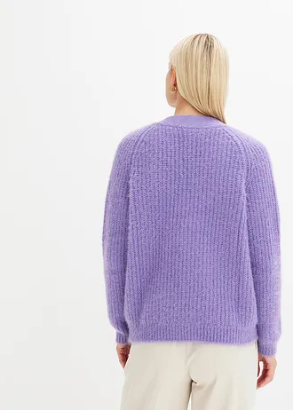 Gilet en grosse maille côtelée brillante • lavande • Boutique bonprix