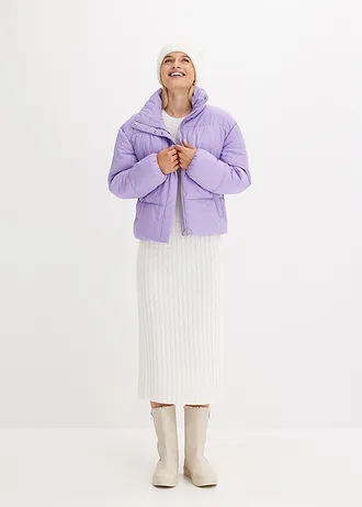 Prošívaná bunda se stojáčkem • jemně fialová • bonprix obchod