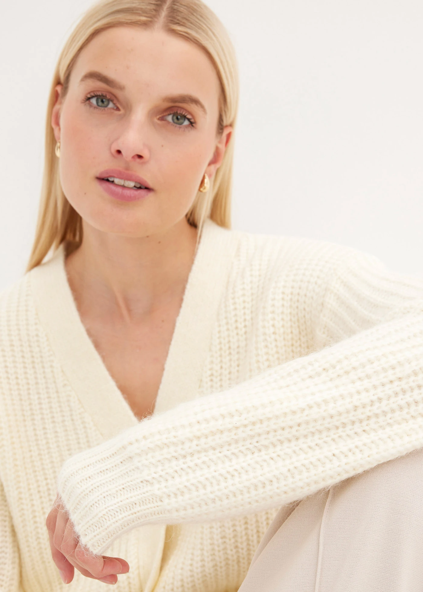 Vest met wol • crèmewit • bonprix online shop